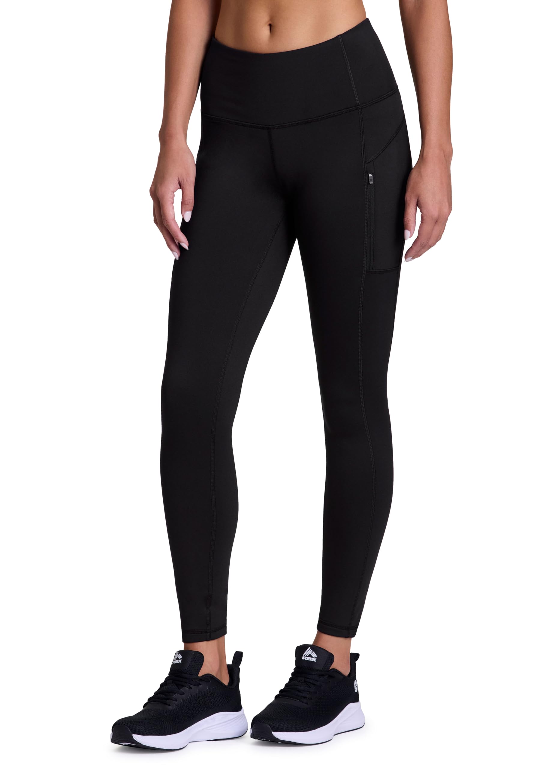 RBX Fleece Lined Leggings for Women Full Length Outdoor Fleece Legging with Zipper Pockets for Running and Hiking
RBX W